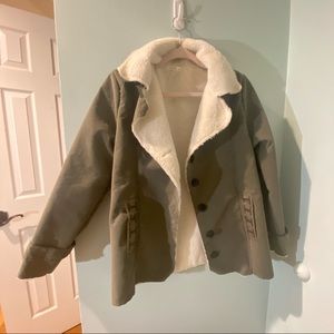 cute sherpa winter jacket